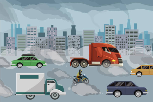 pollution ville de voitures